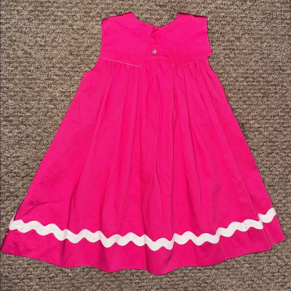 Bailey Boys Classics Hot Pink Girls Ric Rac Maxi Sleeveless Dress 4T